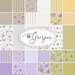 collage of all Georgia fabrics in soothing shades of taupe, cream, yellow, green, and purple
