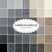 collage of all farmhouse flannels III fabrics in lovely shades of cream, taupe, gray, and black