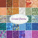 collage of all the Oriental Gardens fabrics in rainbow of colors