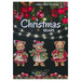 Front of pattern showing a digitized version of the finished project, featuring Christmas bears dressed up holding presents