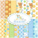 Collage image of fabrics included in the Special Delivery fat quarter set