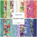 Collage of colorful fabrics included in the Garden Fresh collection.