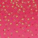 Dark fuchsia ombre fabric with dark red and gold metallic hearts scattered throughout