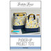 The front cover of the Pucker-Up Project Tote Pattern showing the finished bags