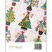 Back cover of the pattern book, showing heavily detailed and embellished wool Christmas trees.