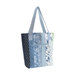 The completed Jelly Roll tote in Shoreline, isolated on a white background.