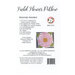 Back of Field Flower Pillow pattern listing material requirements.
