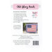 Back of the Old Glory Pouch pattern listing material requirements.