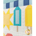 A super close up on the patchwork popsicles, demonstrating fabric and top quilting details.