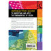 Back of Color Basics for Makers book, featuring a colorful rainbow back cover with book information.