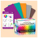Essential Color Card Deck with closeup of example card with 5 fanned out complimentary color cards.