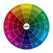 Close up of the color shade wheel.