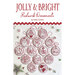 The front of the Jolly & Bright pattern showing all 14 hand embroidered ornaments