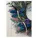 Another interpretation of the Christmas Dragonfly, colored in blue, green, and purple fabrics.