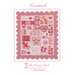 Front cover of the Lovestruck pattern, showing the completed quilt in pink, red, cream, and white.