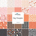 A collage of all the fabrics in the Hey Pumpkin fabric collection.