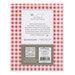 The back of the Lori Holt Vintage Cloth - 25ct Aida Evenweave Oatmeal package isolated on a white background