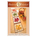 The front of the Patchwork Maple Leaf Table Runner pattern by Shabby Fabrics