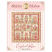 The front of the English Rose quilt pattern by Shabby Fabrics showing the finished quilt with 9 blocks.