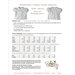 An image of the size chart and fabric requirements for the Eden blouse.