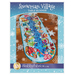 The front of the Snowman Village Table Runner pattern by Shabby Fabrics