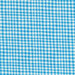 Cream fabric features wavy bright blue gingham | Shabby Fabrics