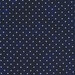 Fabric features tiny cream polka dots on mottled navy blue | Shabby Fabrics