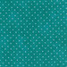 Fabric features tiny cream polka dots on mottled teal | Shabby Fabrics