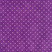 Fabric features tiny cream polka dots on mottled purple | Shabby Fabrics