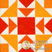 Close-up of orange Tiramisu Block.