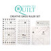 All 4 rulers in the Learn To Quilt Ruler Pack