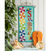 Kit for A Year In Words Wall Hangings July reading Summer with beach ball blocks on blue.