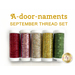 Thread set for A-door-naments September kit