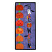 Purple Halloween themed wall hanging featuring pumpkins and wording.