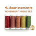 Thread set for A-door-naments November kit