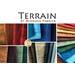 A collage of the fabrics included in the Terrain collection