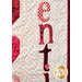 Adorable applique letters in the February A Year in Words Wall Hanging