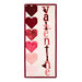 Isolated image of the Valentines A Year In Words Wall Hanging