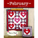 The front of the A Year Of Mini's February pattern