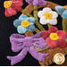 Wooly Mug Mat May - Flowers and Bow Detail Image