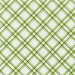 Diagonal green plaid design on white | Shabby Fabrics