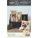 The front of the Trio of Vintage Holiday Pillows pattern showing 3 vintage holiday pillows