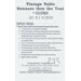 The back of the Vintage Table Runners thru the Year pattern showing the fabric requirements