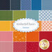 Collage of fabrics included in Kimberbell Basics Summer precuts