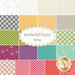 Collage of fabrics included in Kimberbell Basics Spring precuts