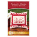 The front of the Redwork Garden Accent Pillow pattern by Shabby Fabrics