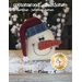 The front of the Flakey pattern showing the finished snowman | Shabby Fabrics