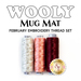 The 3 piece Embroidery thread set for the Wooly Mug Mat - February Kit