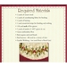Required materials for Holly & Berries Tree Skirt Pattern.