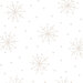 Pearlescent snowflakes and dots on a white background | Shabby Fabrics